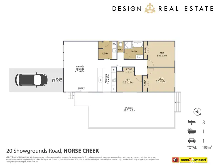 Floorplan of Homely house listing, 20 Showgrounds Road, Horse Creek QLD 4714
