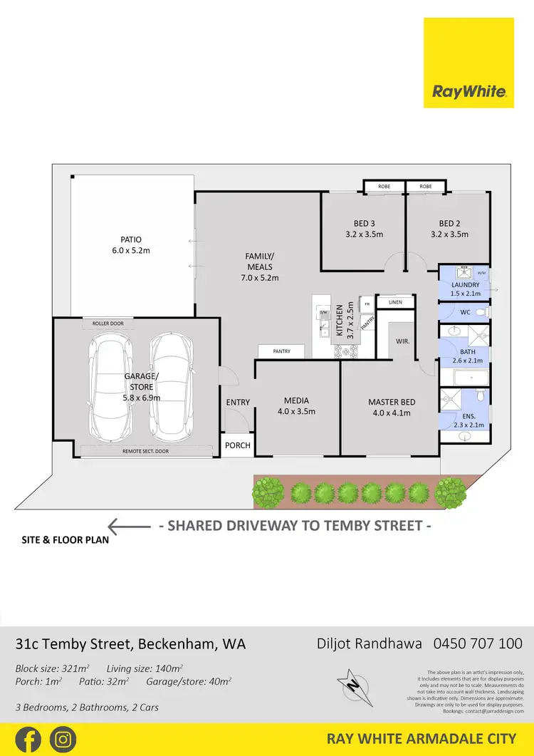 Floorplan of Homely house listing, 31C Temby Street, Beckenham WA 6107