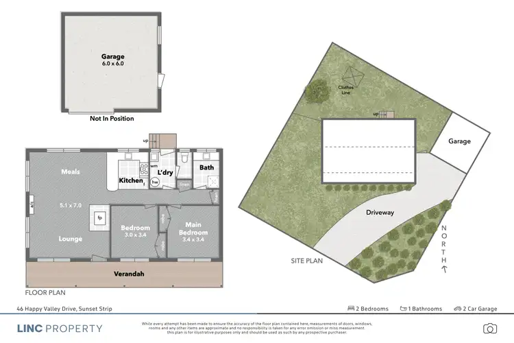 Floorplan of Homely house listing, 46 Happy Valley Drive, Sunset Strip VIC 3922
