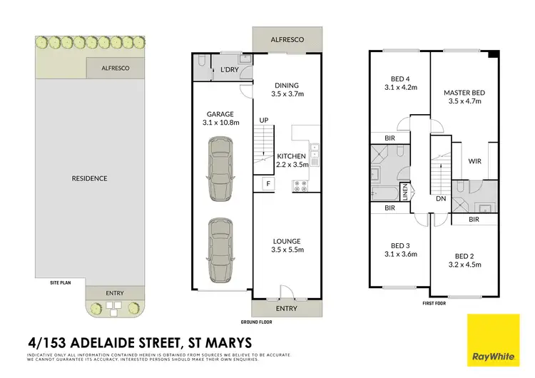 Floorplan of Homely townhouse listing, 4/153 Adelaide Street, St Marys NSW 2760