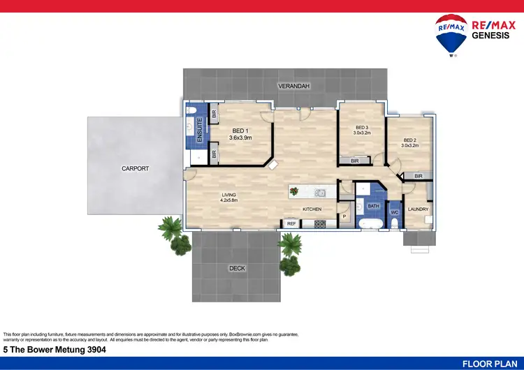 Floorplan of Homely house listing, 5 The Bower, Metung VIC 3904