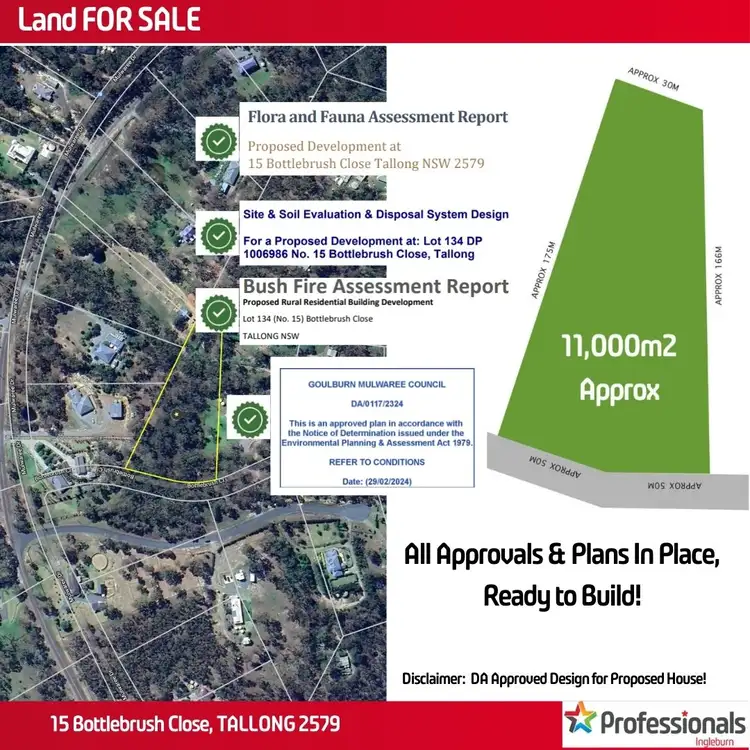 Floorplan of Homely land listing, 15 Bottlebrush Close, Tallong NSW 2579