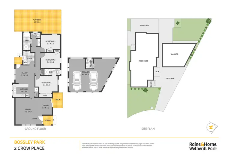 Floorplan of Homely house listing, 2 Crow Place, Bossley Park NSW 2176