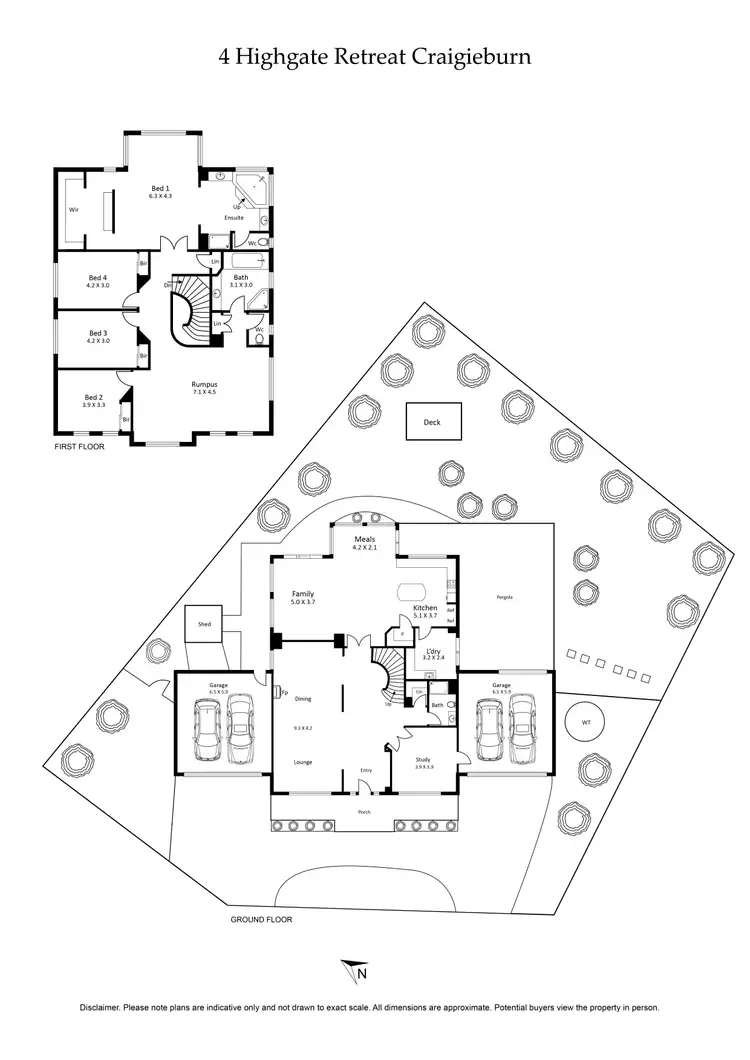 Floorplan of Homely house listing, 4 Highgate Retreat, Craigieburn VIC 3064