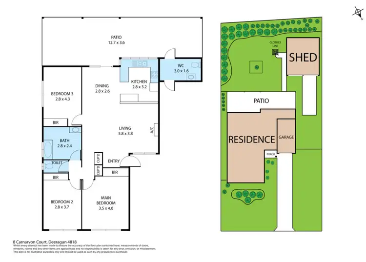 Floorplan of Homely house listing, 8 Carnarvon Court, Deeragun QLD 4818