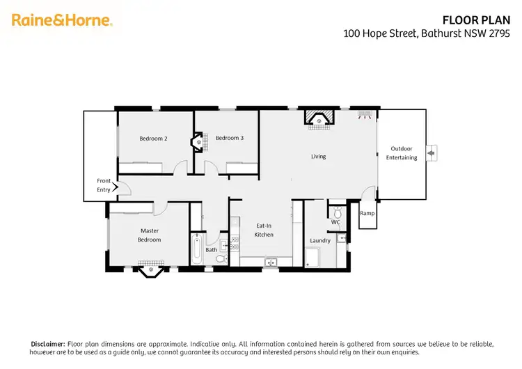 Floorplan of Homely house listing, 100 Hope Street, Bathurst NSW 2795