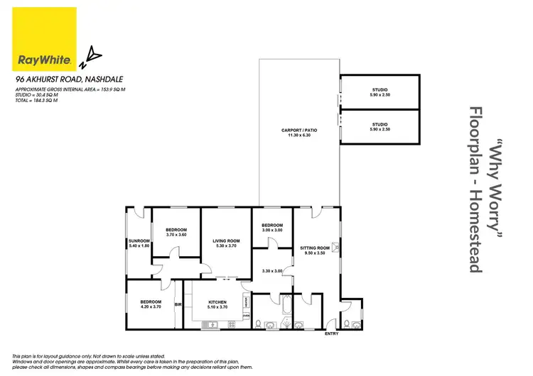 Floorplan of Homely rural property listing, 'Why Worry' 96 Akhurst Road, Orange NSW 2800