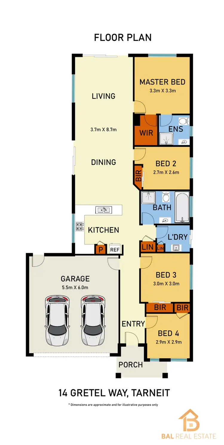 Floorplan of Homely house listing, 14 Gretel Way, Tarneit VIC 3029