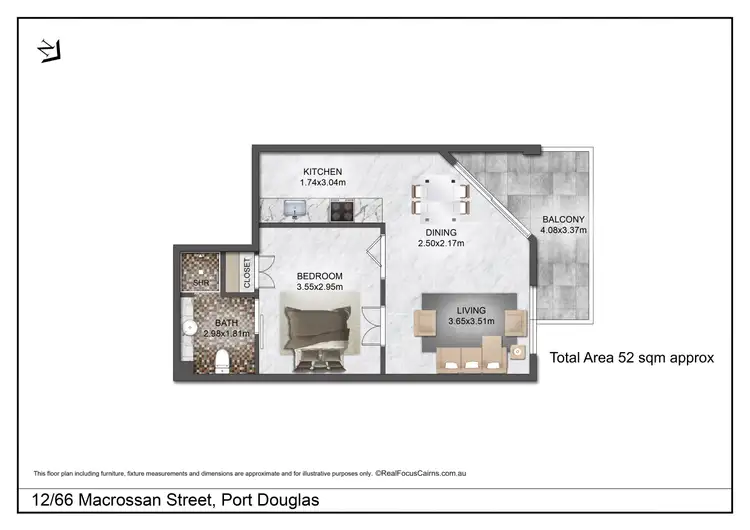 Floorplan of Homely apartment listing, 12/66 Macrossan Street, Port Douglas QLD 4877