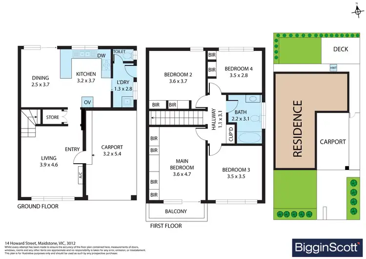 Floorplan of Homely house listing, 14 Howard Street, Maidstone VIC 3012