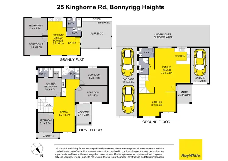 Floorplan of Homely house listing, 25 & 25A Kinghorne Road, Bonnyrigg Heights NSW 2177