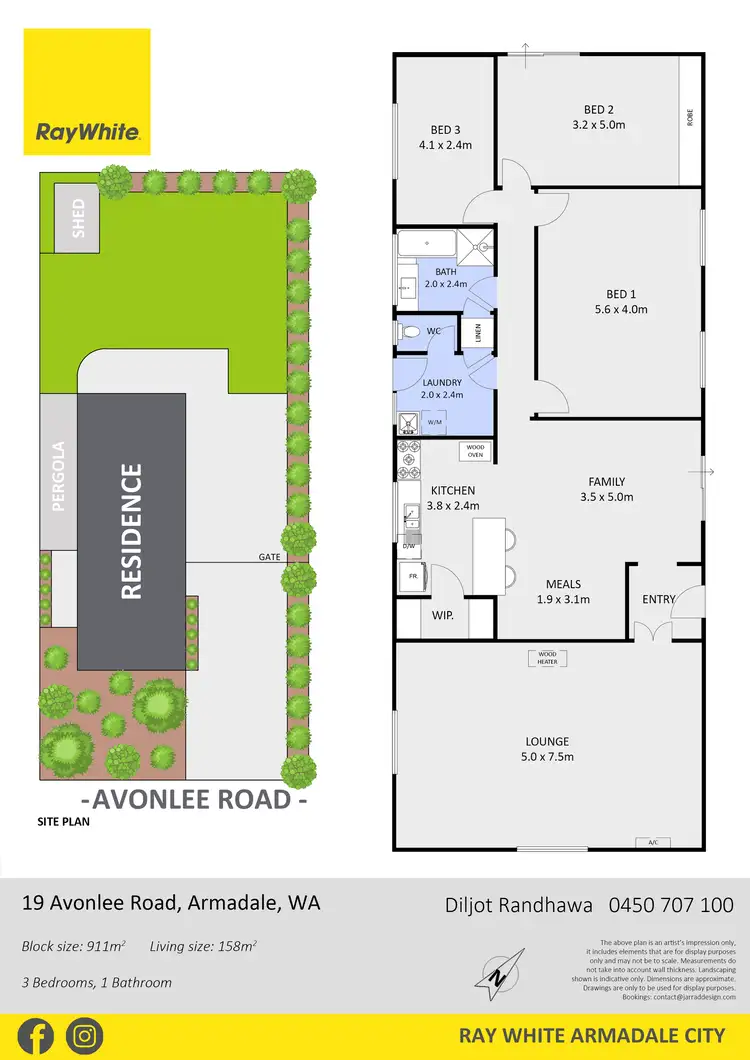 Floorplan of Homely house listing, 19 Avonlee Road, Armadale WA 6112