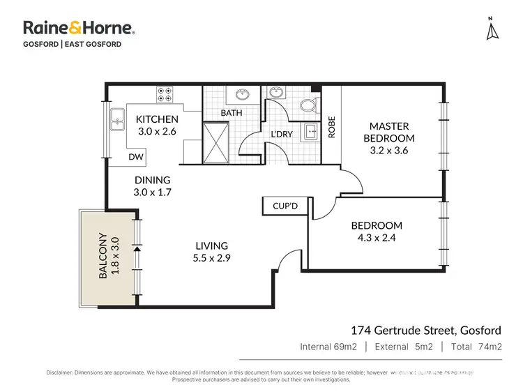 Floorplan of Homely apartment listing, 6/174 Gertrude Street, Gosford NSW 2250