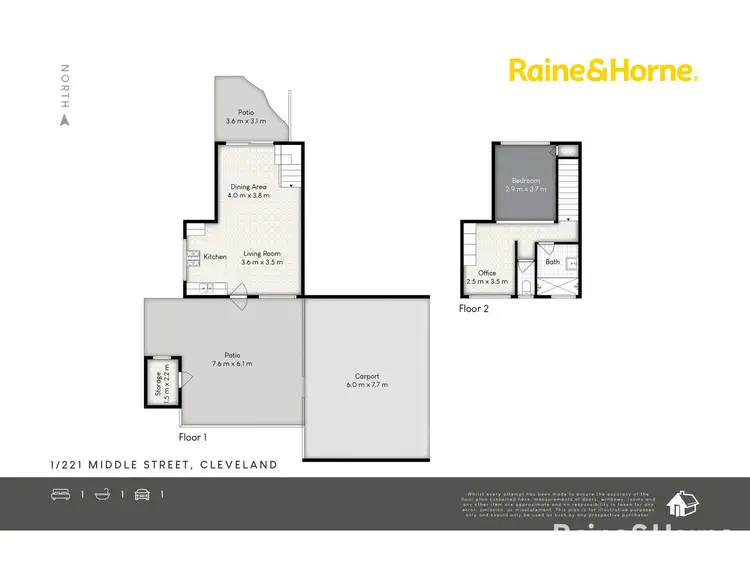Floorplan of Homely house listing, 1/221 Middle Street, Cleveland QLD 4163
