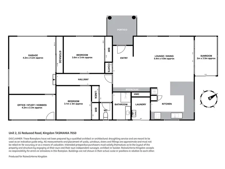 Floorplan of Homely house listing, 2/55 Redwood Road, Kingston TAS 7050