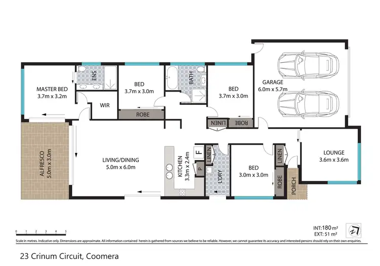 Floorplan of Homely house listing, 23 Crinum Circuit, Coomera QLD 4209
