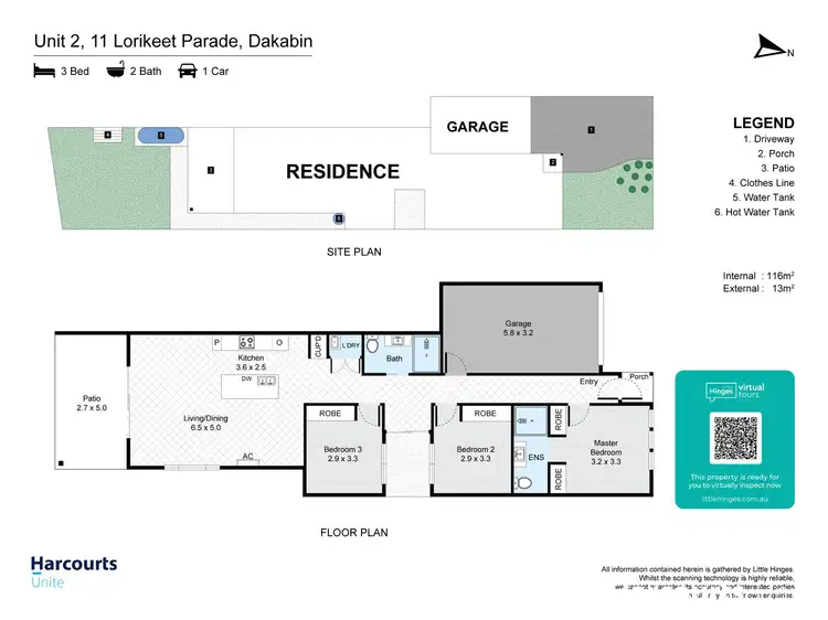 Floorplan of Homely house listing, 2/11 Lorikeet Parade, Dakabin QLD 4503