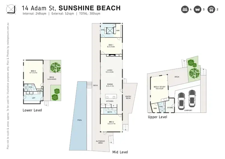Floorplan of Homely house listing, 14 Adams Street, Sunshine Beach QLD 4567