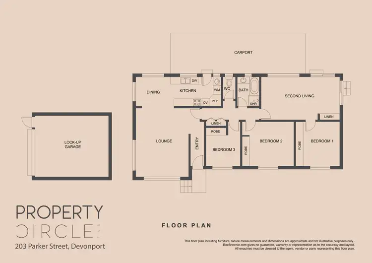 Floorplan of Homely house listing, 203 Parker Street, Devonport TAS 7310