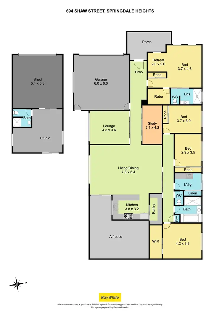 Floorplan of Homely house listing, 694 Shaw Street, Springdale Heights NSW 2641