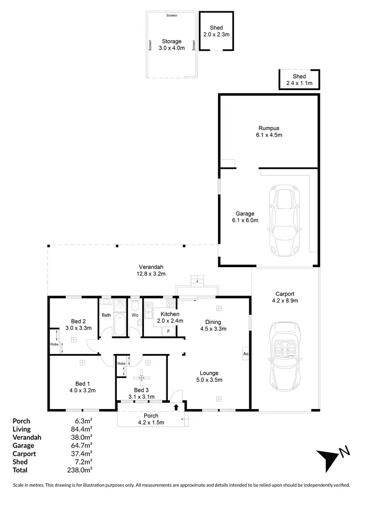 Floorplan of Homely house listing, 13 Gymea Way, Ingle Farm SA 5098