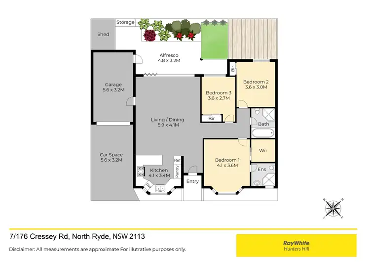 Floorplan of Homely villa listing, 7/176 Cressy Road, North Ryde NSW 2113