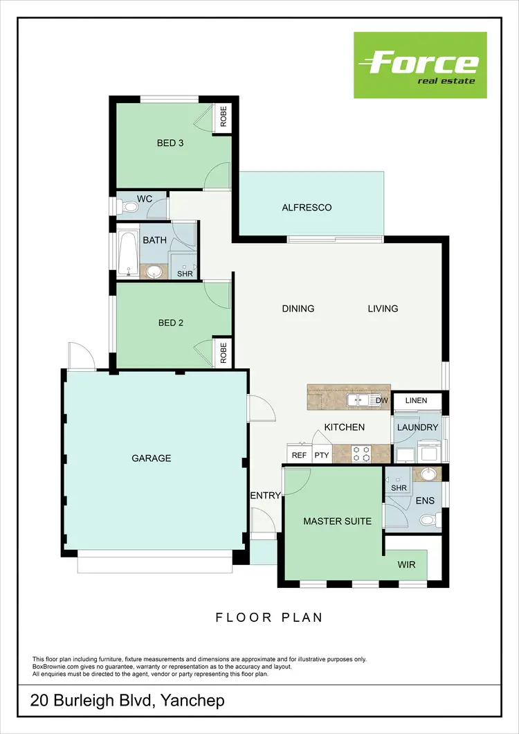 Floorplan of Homely house listing, 20 Burleigh Boulevard, Yanchep WA 6035