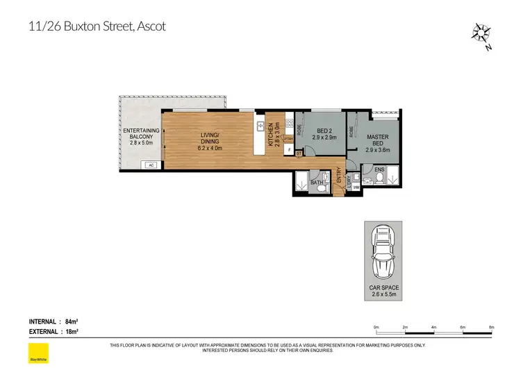 Floorplan of Homely apartment listing, 11/26-30 Buxton Street, Ascot QLD 4007