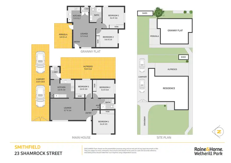 Floorplan of Homely house listing, 23 & 23A Shamrock Street, Smithfield NSW 2164