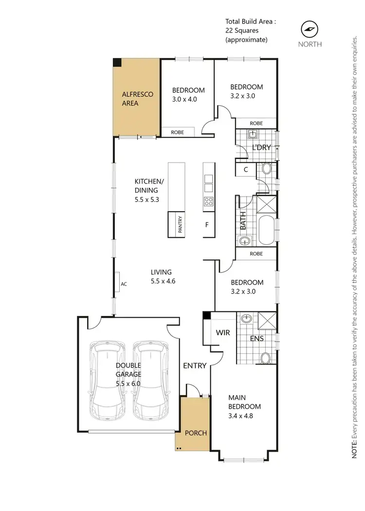 Floorplan of Homely house listing, 39 Yellow Gum Way, Manor Lakes VIC 3024