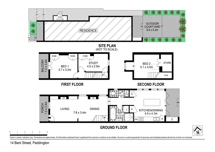 Floorplan of Homely house listing, 14 Bent Street, Paddington NSW 2021