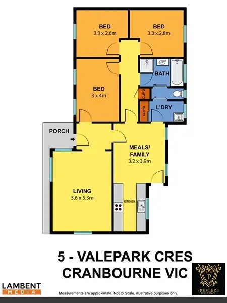 Floorplan of Homely house listing, 5 Valepark Crescent, Cranbourne VIC 3977
