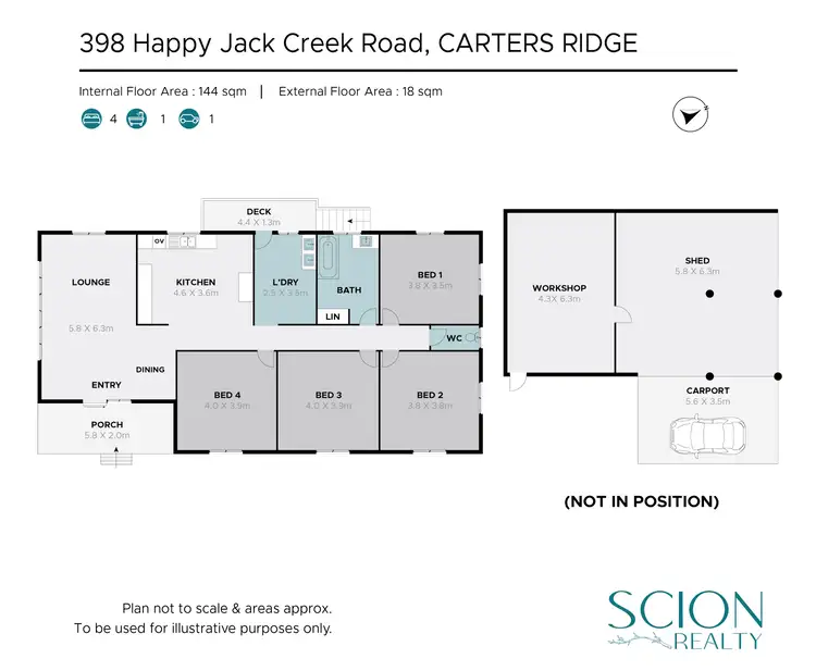 Floorplan of Homely house listing, 398 Happy Jack Creek Road, Carters Ridge QLD 4563