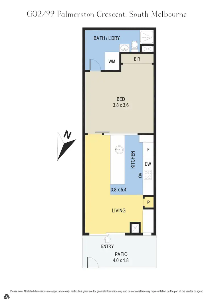 Floorplan of Homely apartment listing, G02/99 Palmerston Crescent, South Melbourne VIC 3205