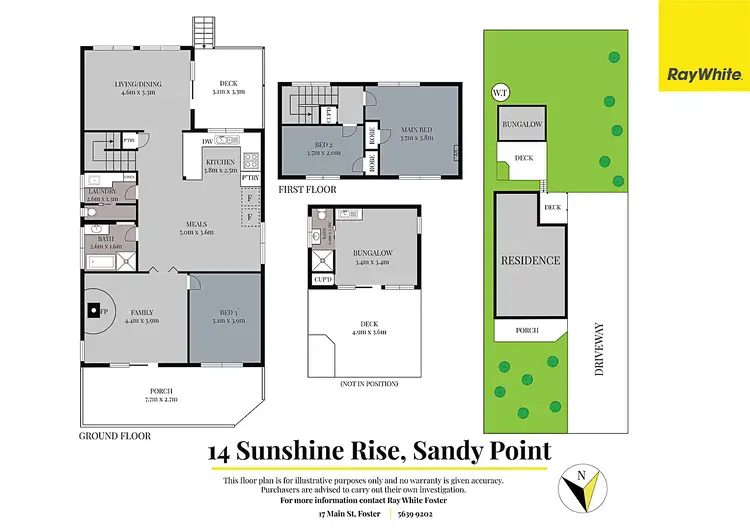 Floorplan of Homely house listing, 14 Sunshine Rise, Sandy Point VIC 3959