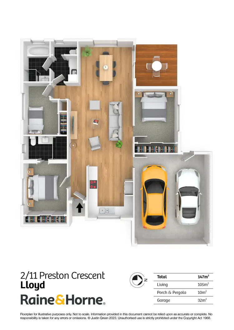 Floorplan of Homely house listing, 2/11 Preston Crescent, Lloyd NSW 2650