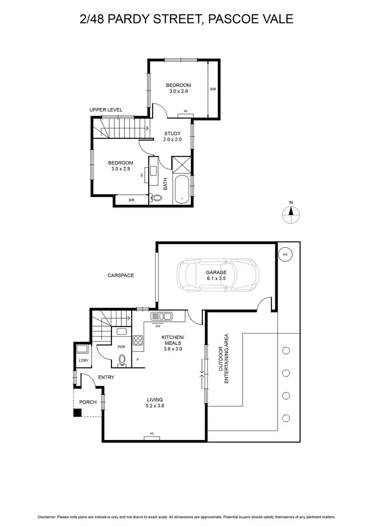 Floorplan of Homely house listing, 2/48 Pardy Street, Pascoe Vale VIC 3044