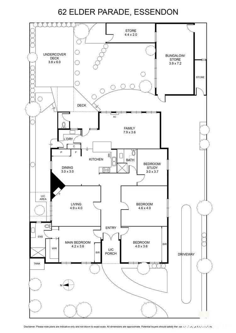 Floorplan of Homely house listing, 62 Elder Parade, Essendon VIC 3040