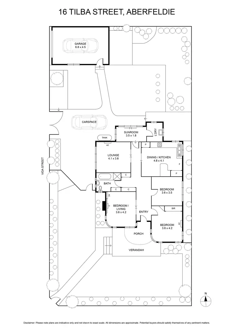 Floorplan of Homely house listing, 16 Tilba Street, Aberfeldie VIC 3040
