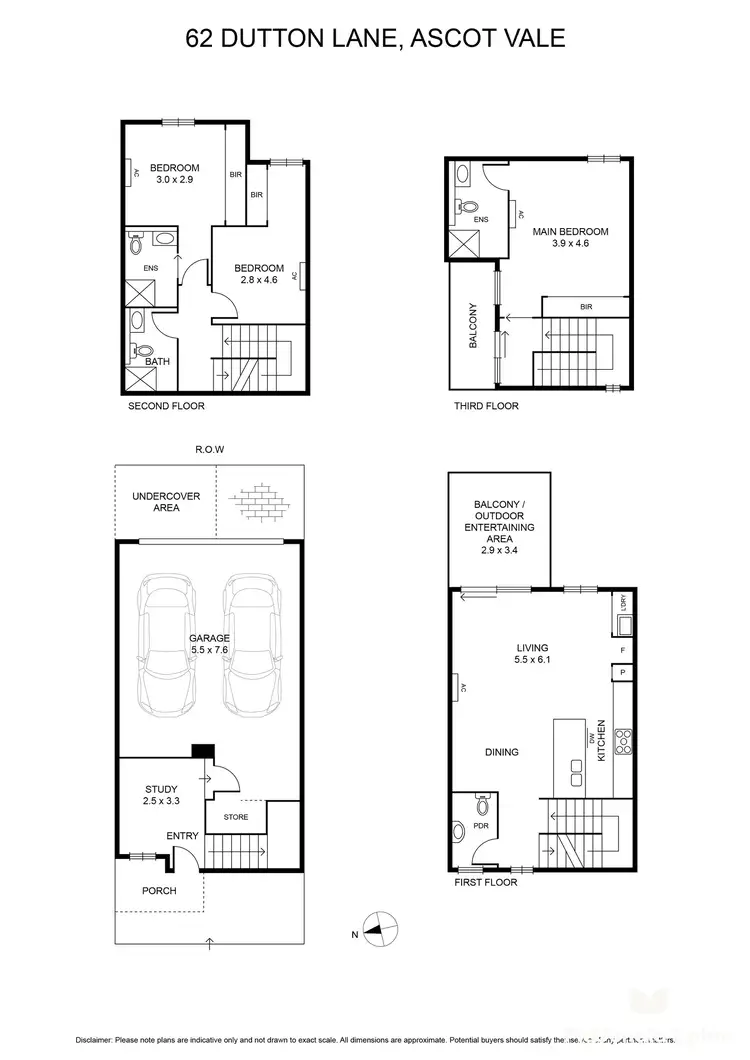 Floorplan of Homely house listing, 62 Dutton Lane, Ascot Vale VIC 3032
