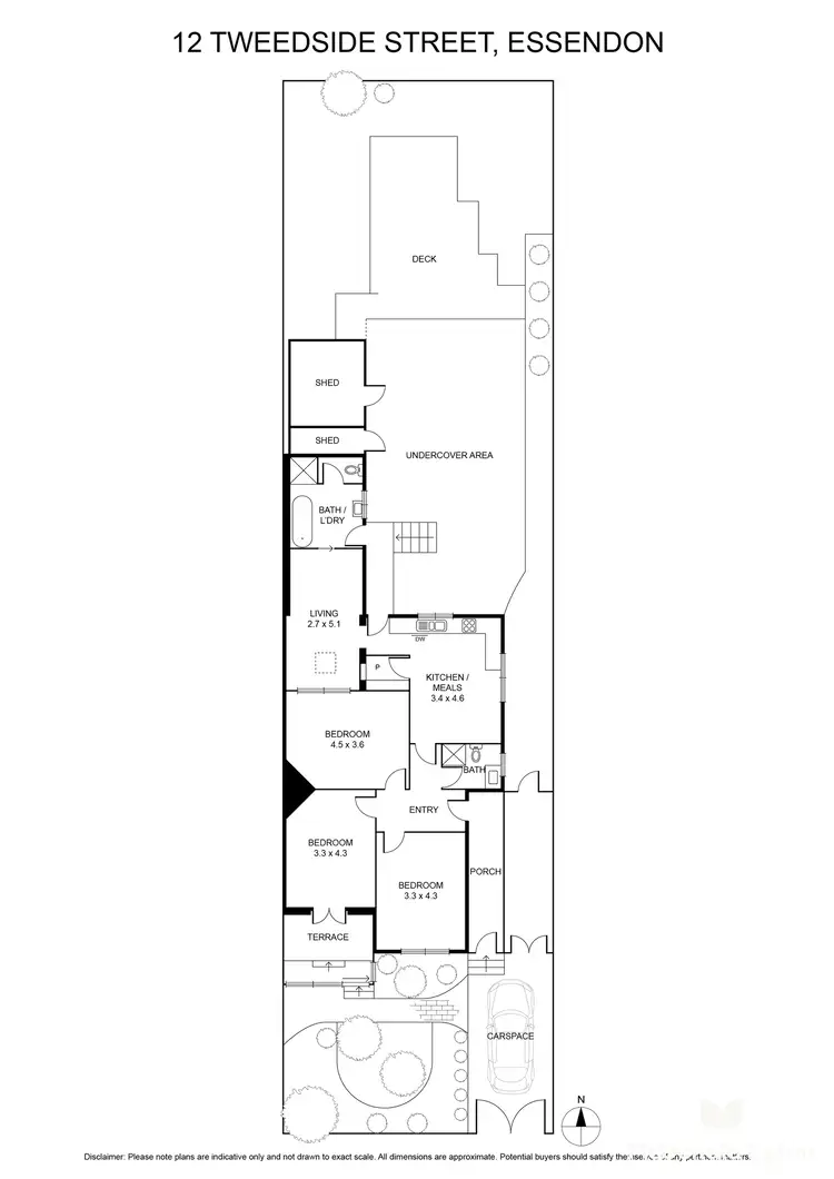 Floorplan of Homely house listing, 12 Tweedside Street, Essendon VIC 3040
