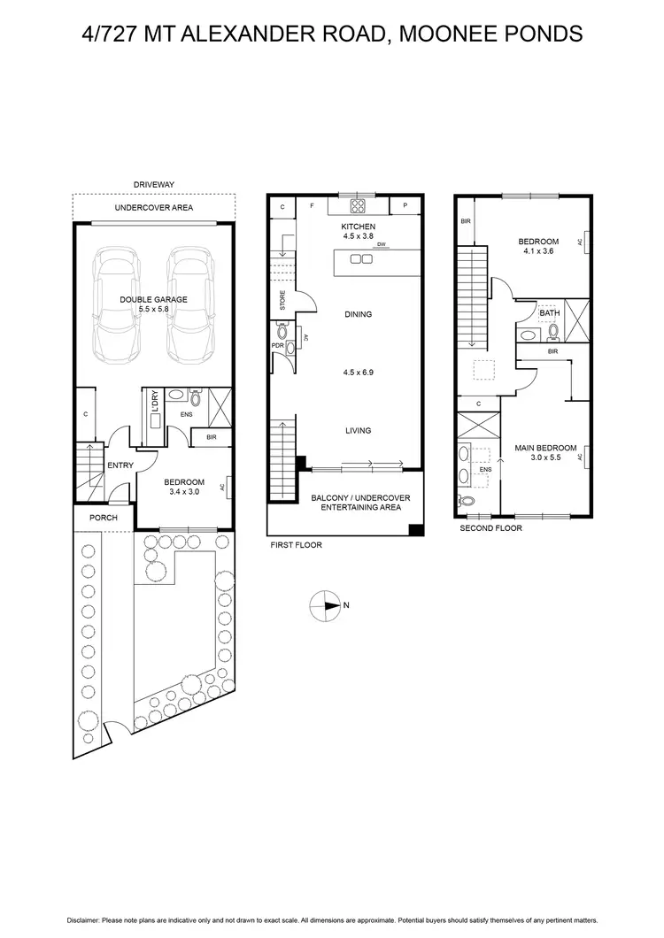 Floorplan of Homely house listing, 4/727 Mt Alexander Road, Moonee Ponds VIC 3039