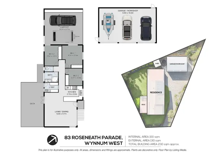 Floorplan of Homely house listing, 83 Roseneath Parade, Wynnum West QLD 4178