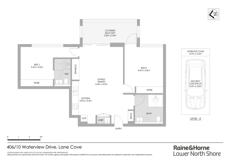 Floorplan of Homely apartment listing, 406/10 Waterview Drive, Lane Cove NSW 2066