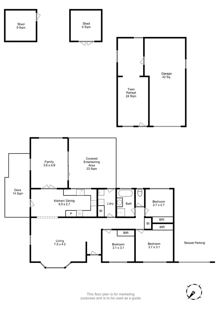 Floorplan of Homely house listing, 6 Horsham Road, Oakdowns TAS 7019