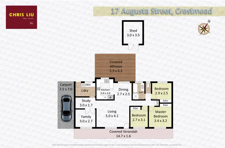 Floorplan of Homely house listing, 17 Augusta Street, Crestmead QLD 4132