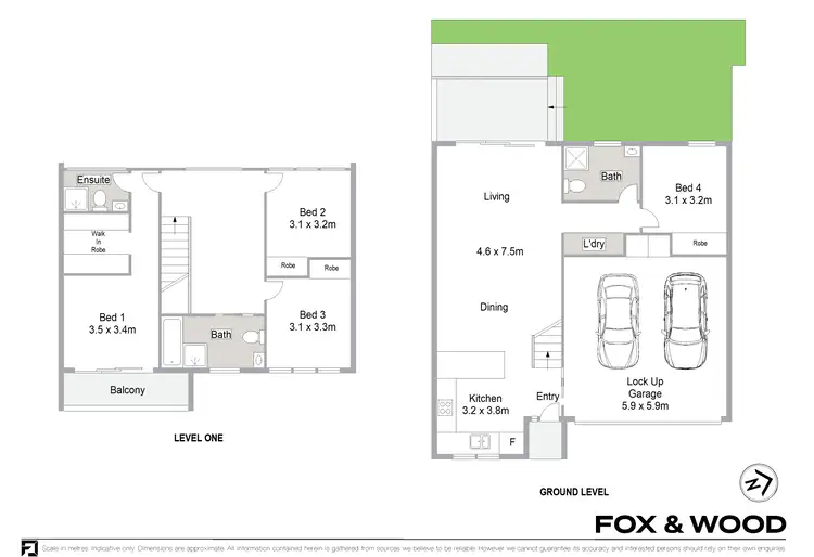 Floorplan of Homely townhouse listing, 4/30 Wollun Street, Como NSW 2226