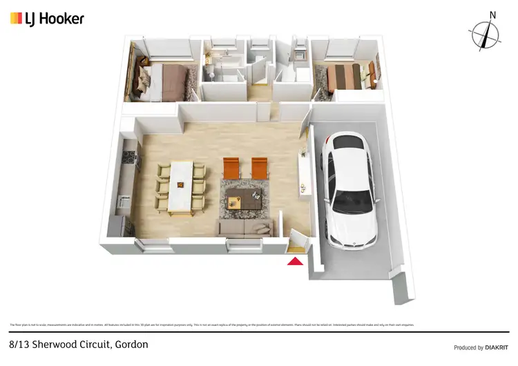 Floorplan of Homely house listing, 8/13 Sherwood Circuit, Gordon ACT 2906