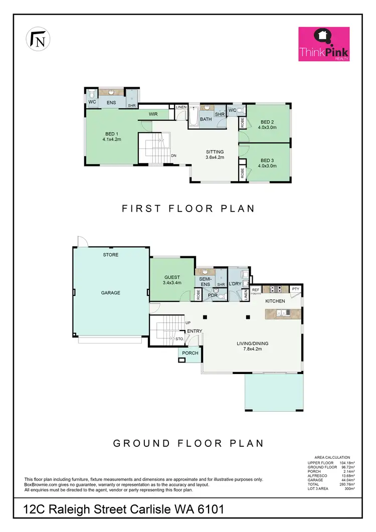 Floorplan of Homely house listing, 12C Raleigh Street, Carlisle WA 6101