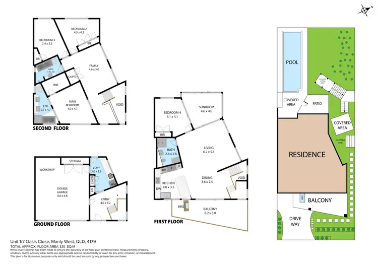 Floorplan of Homely house listing, 1/7 Oasis Close, Manly West QLD 4179